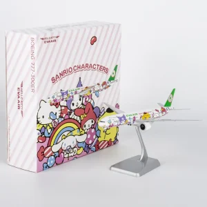 NG MODELS - EVA047 Eva Airways 777-300ER HELLO KITTY Candy Jet - Sanrio Characters